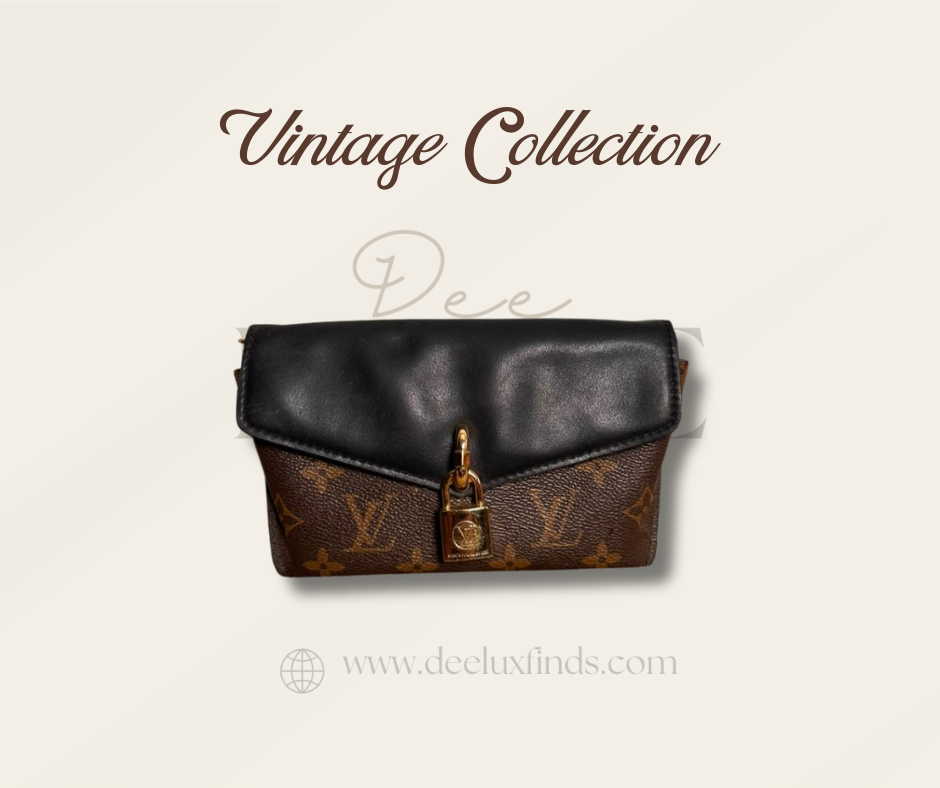 Louis Vuitton Padlock On Strap — Black Leather