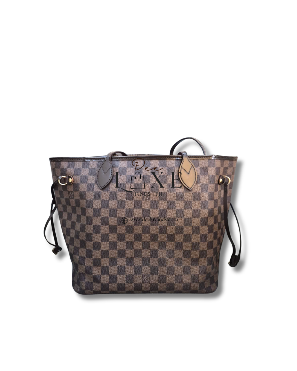 Louis Vuitton Damier Ebene Neverfull MM Tote Bag