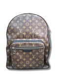 LV Josh Backpack Macassar - front view with zip pocket