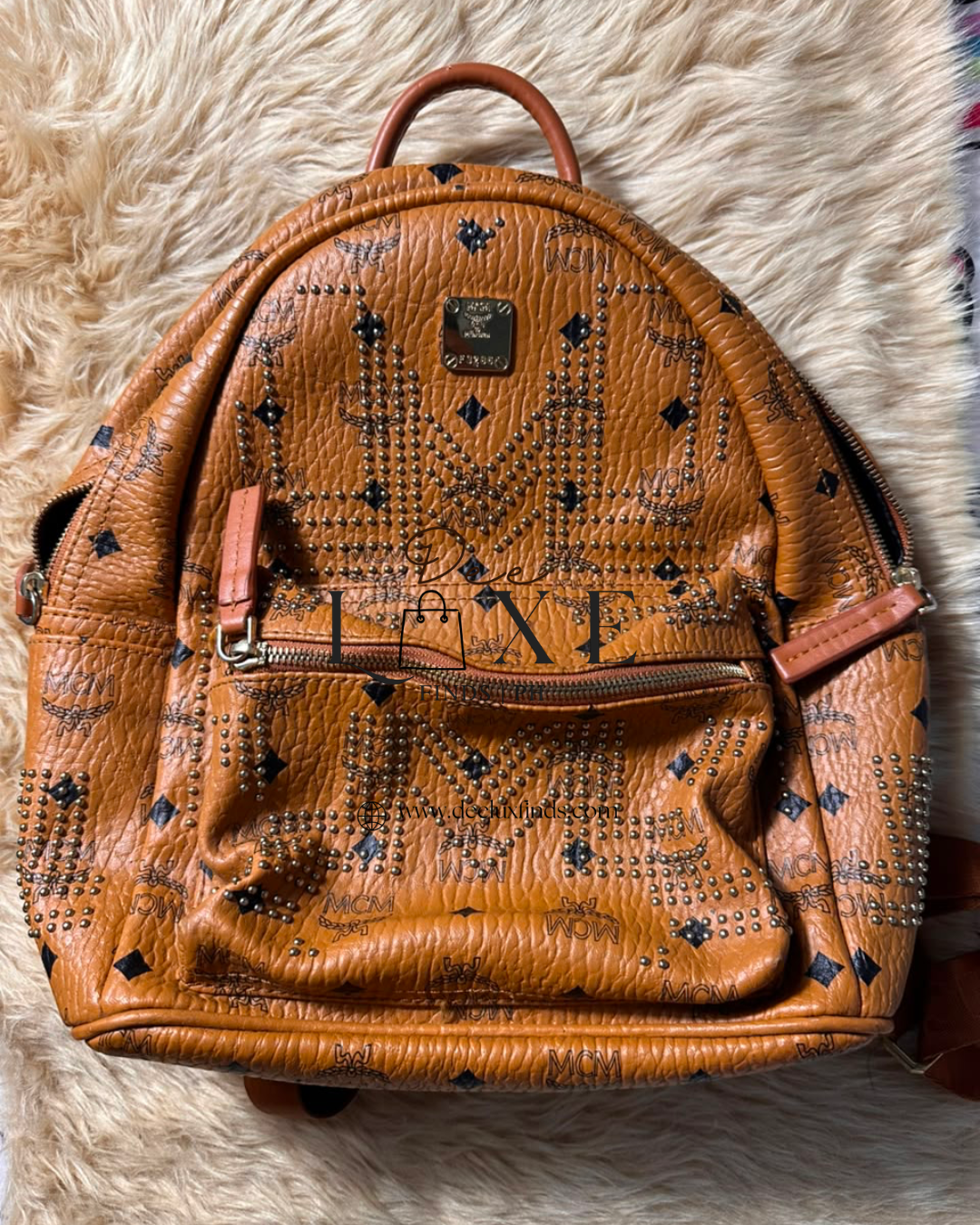 MCM Stark Mini - front studded view