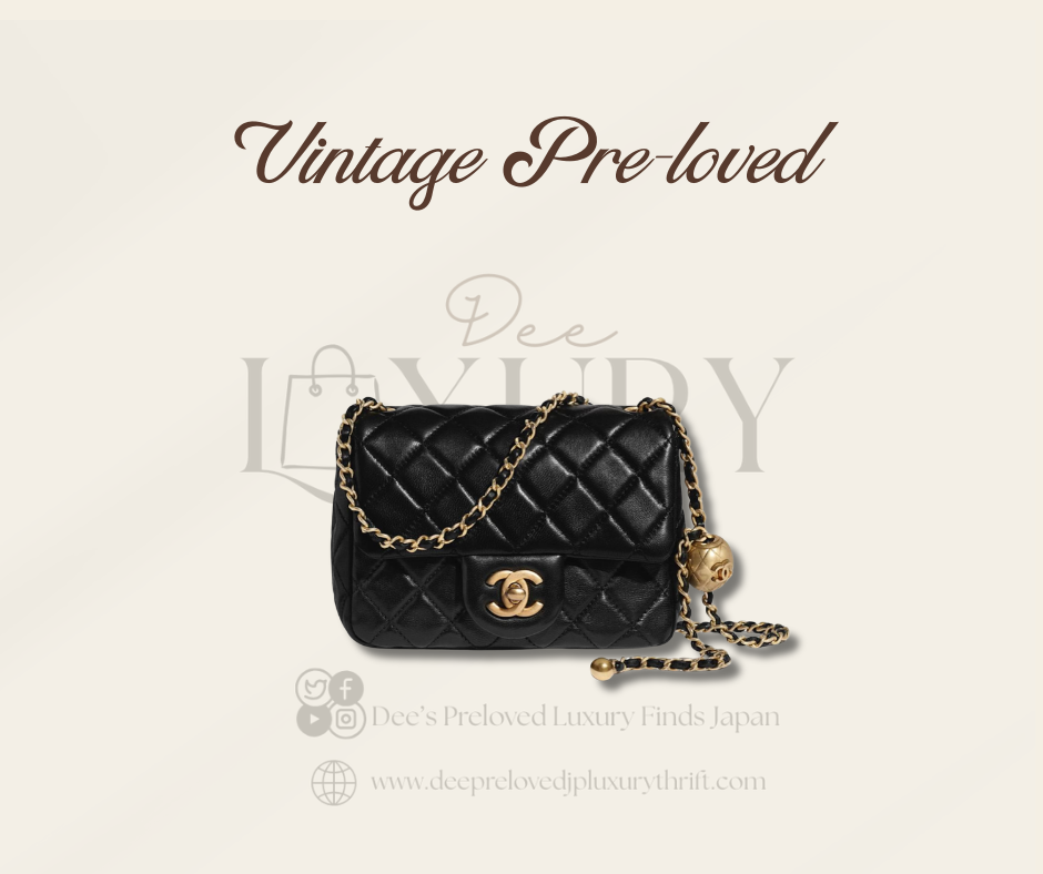 Chanel Mini Flap Medium — Black | Vintage Pre-Loved