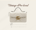 Gucci GG Marmont Mini Shoulder Bag — White | Vintage Pre-Loved