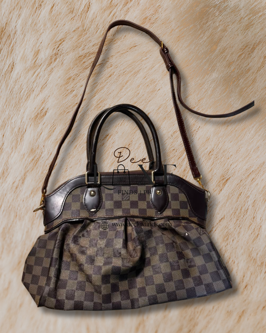 LV Trevi PM - side canvas detail