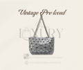 Bao Bao Issey Miyake Geometric Chain Bag — Silver | Vintage Pre-Loved