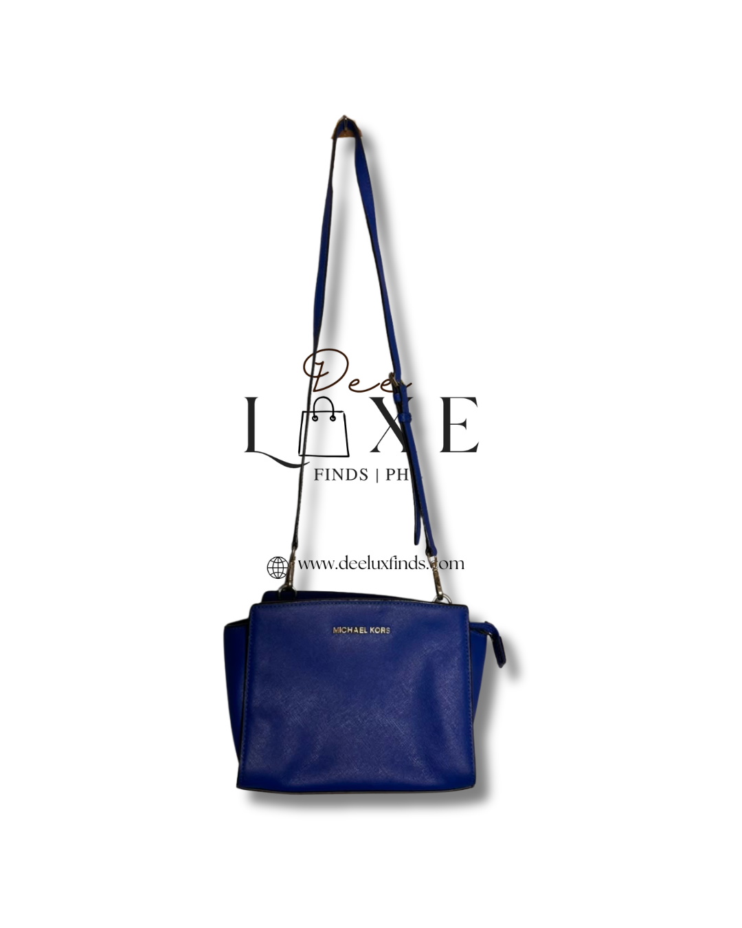 Michael Kors Selma Saffiano Mini Messenger — Electric Blue