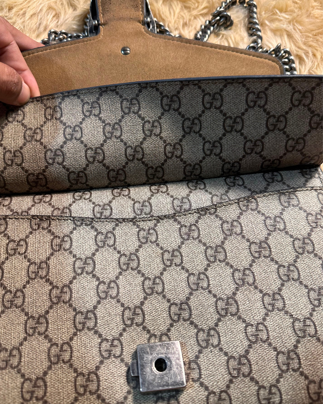 Gucci Dionysus - interior open suede