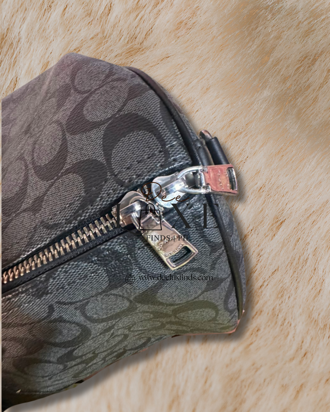 Coach Venturer Satchel Charcoal Black Signature Canvas SHW