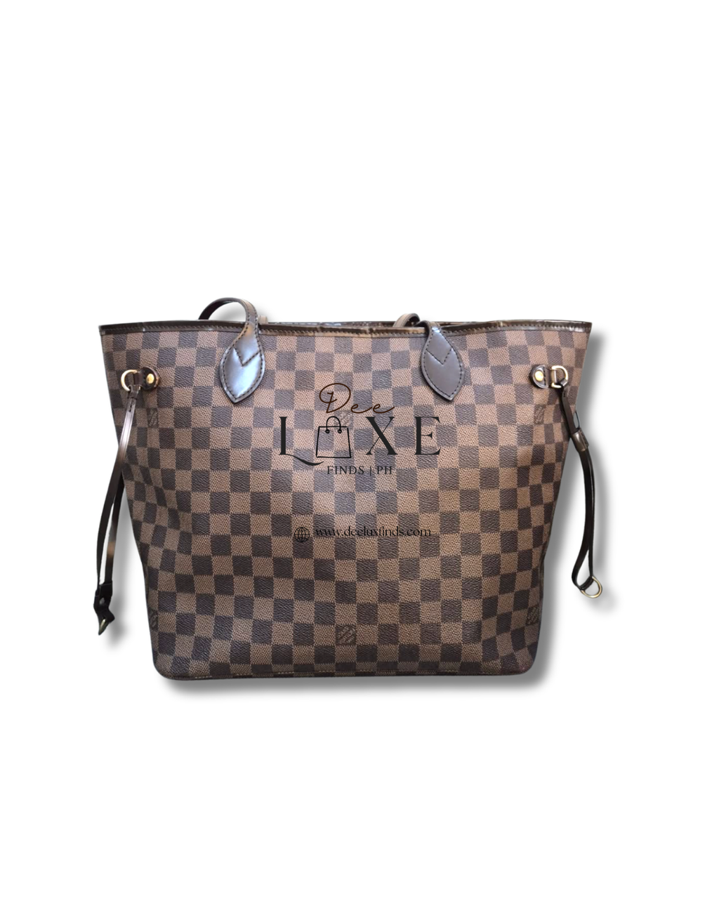 Louis Vuitton Damier Ebene Neverfull MM Tote Bag