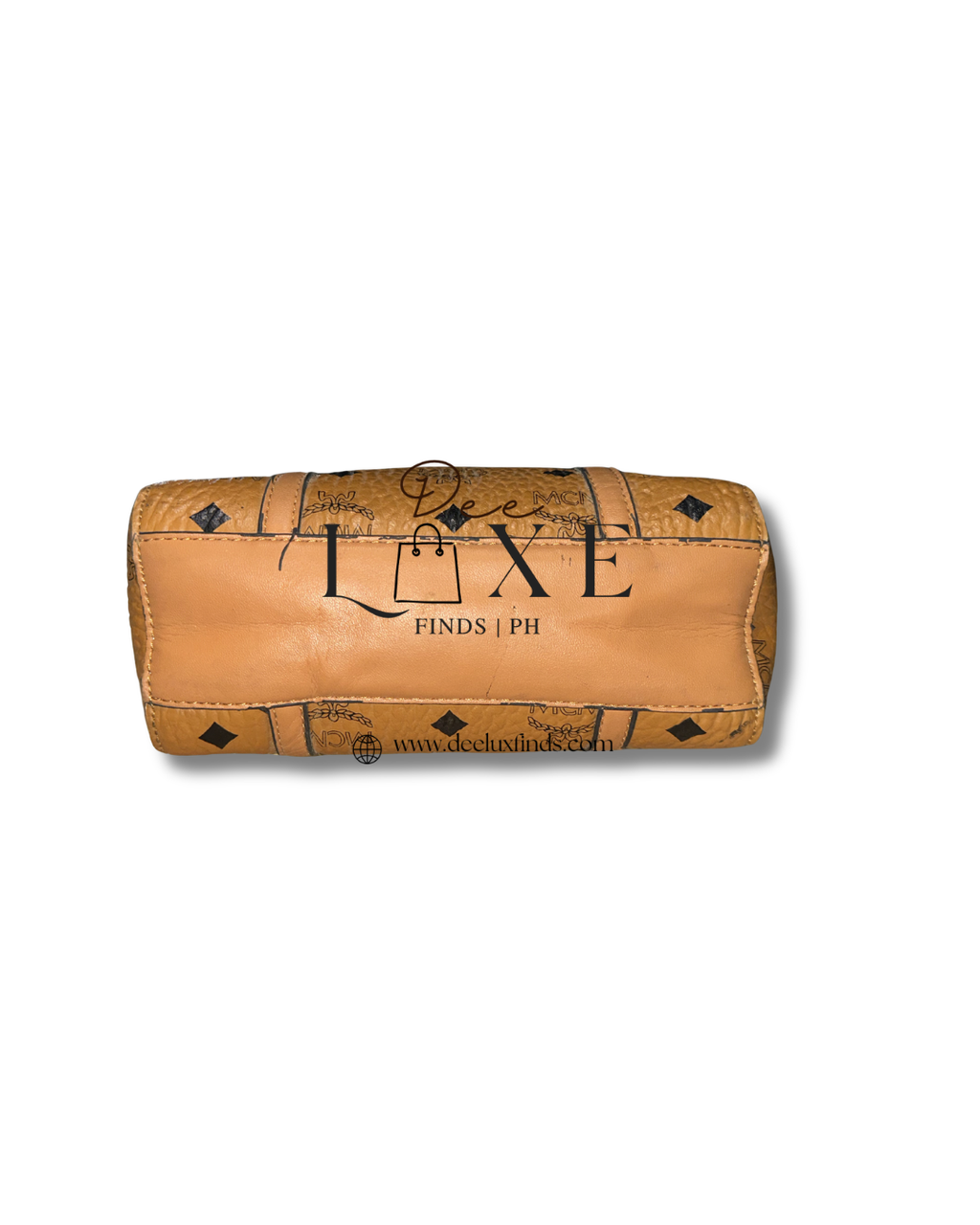 MCM Toni Top-Zip Shopper in Visetos — Cognac
