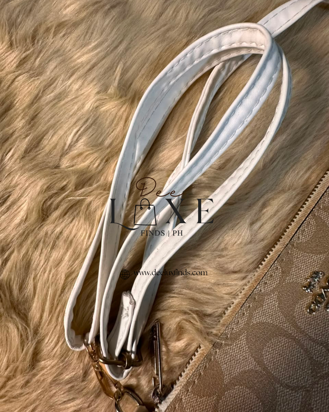 Coach Signature Canvas Crossbody Khaki White LGH