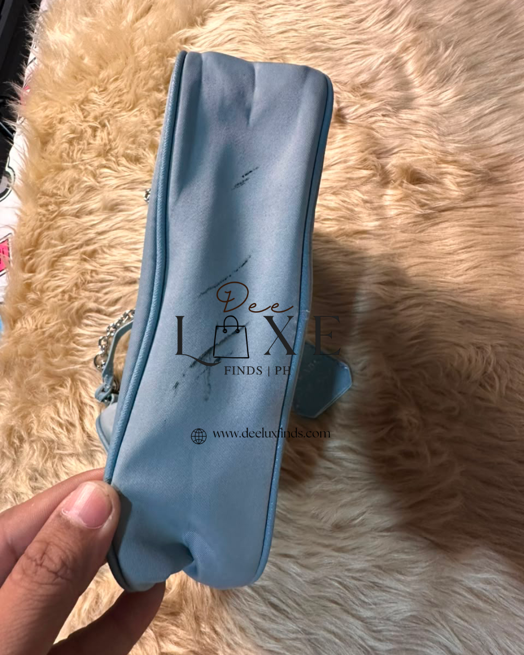 Prada Re-Edition 2005 Blue - full front view