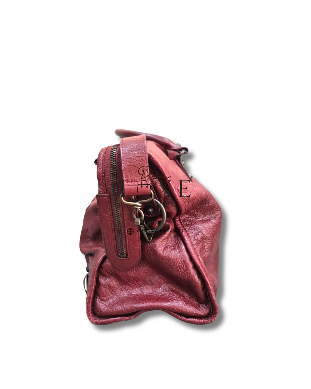 Balenciaga City Bordeaux - opposite side hardware detail