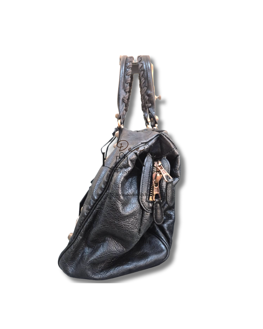 Balenciaga City Black RGH - opposite side zip pocket