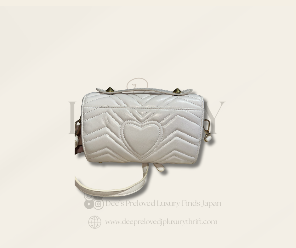 Gucci GG Marmont Mini Shoulder Bag — White | Vintage Pre-Loved