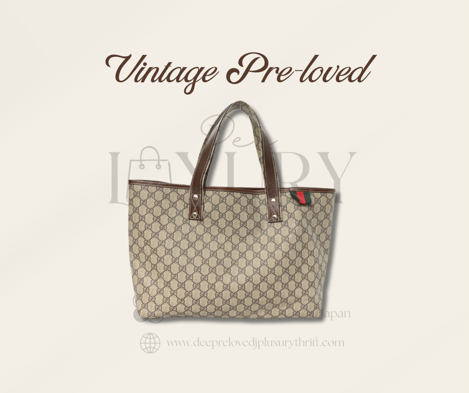 Gucci GG Supreme Tote Handbag Pre-loved/Vintage