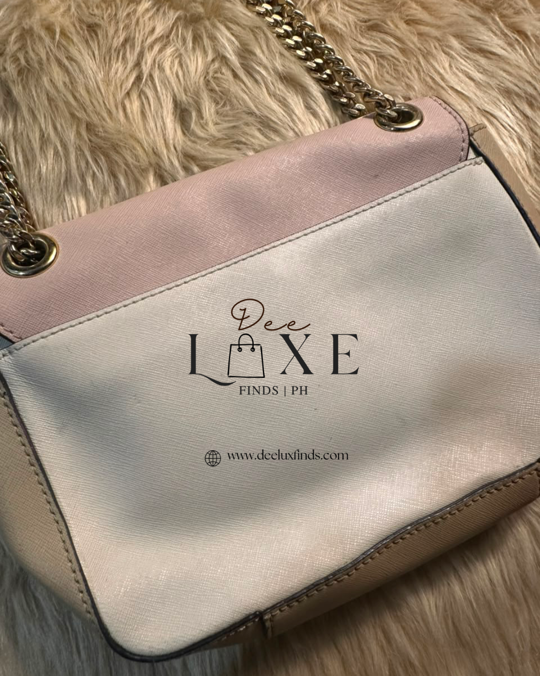 MK Sloan Blush - open flap exterior view