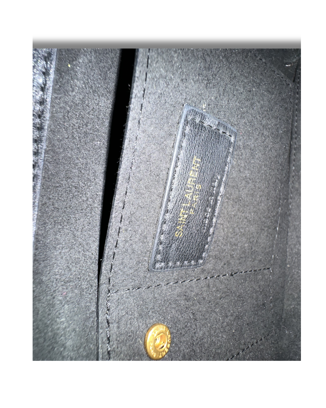 Saint Laurent Sac de Jour Baby Bag — interior open view