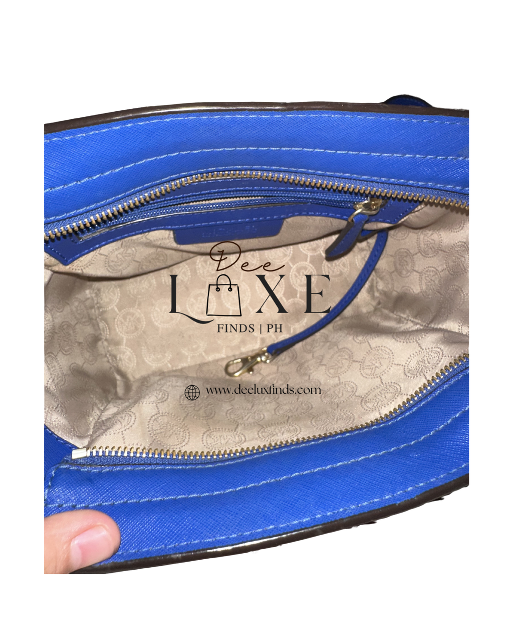 Michael Kors Selma Saffiano Mini Messenger — Electric Blue