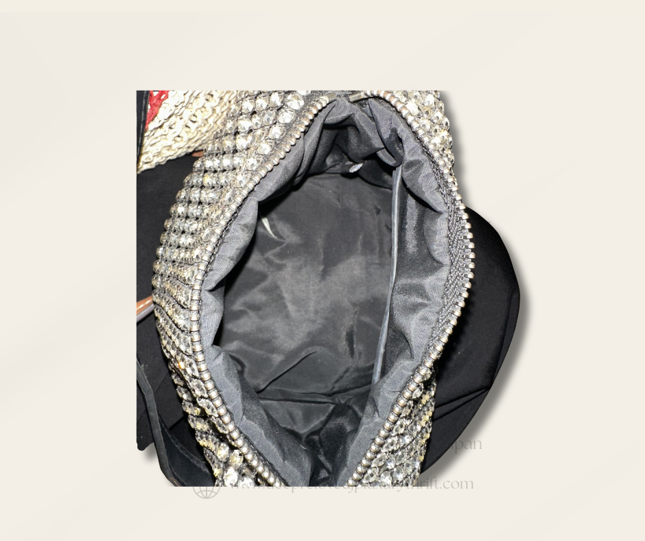Alexander Wang Medium Wangloc Clutch Bag — Black Crystal | Vintage Pre-Loved