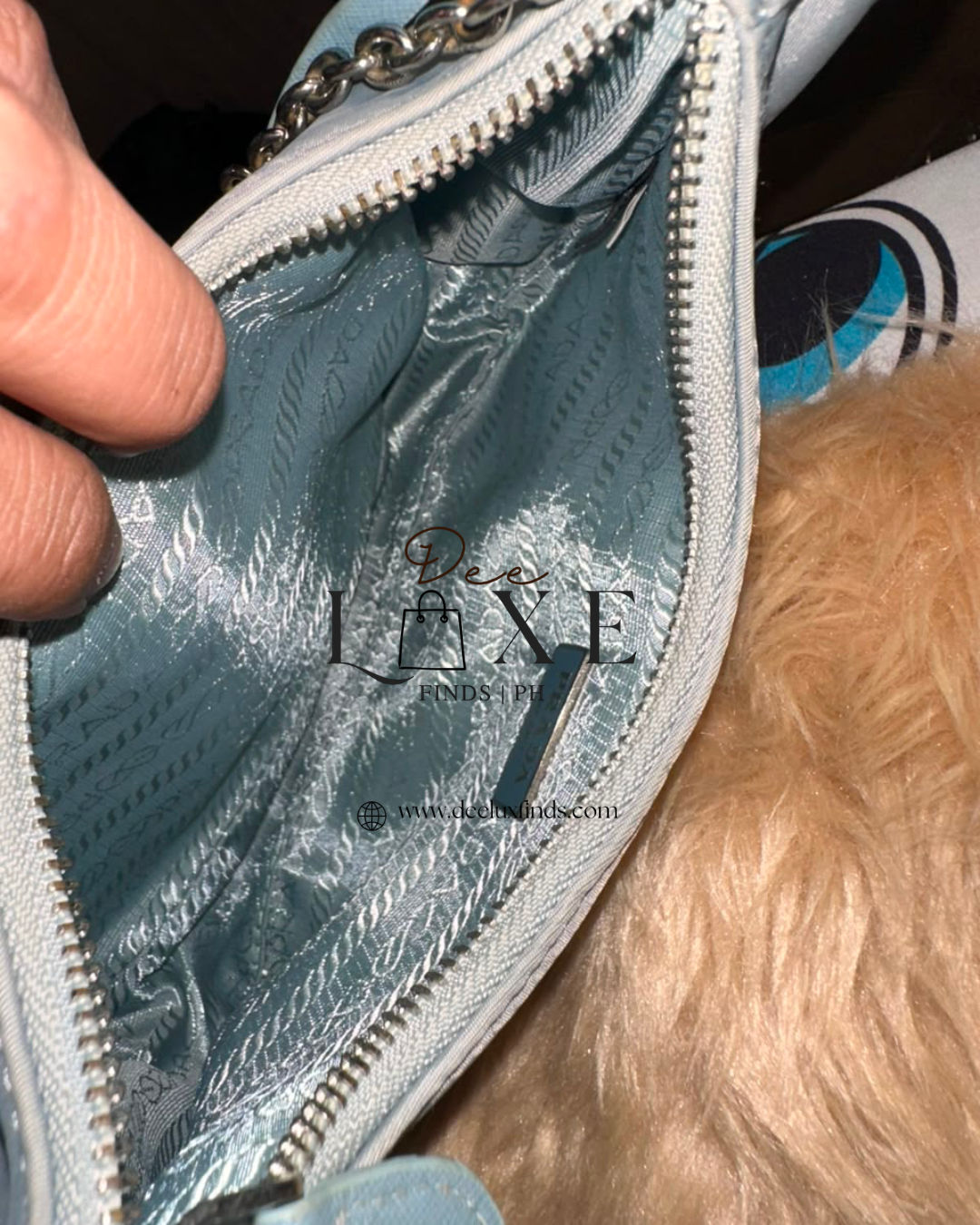 Prada Re-Edition 2005 Blue - Made in Italy tag