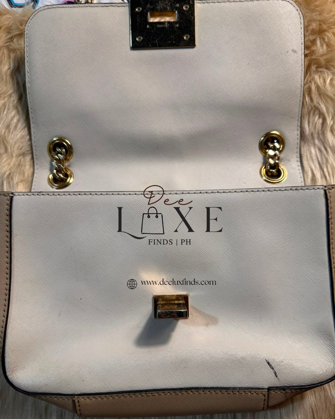 MK Sloan Blush - interior jacquard lining and zip pocket