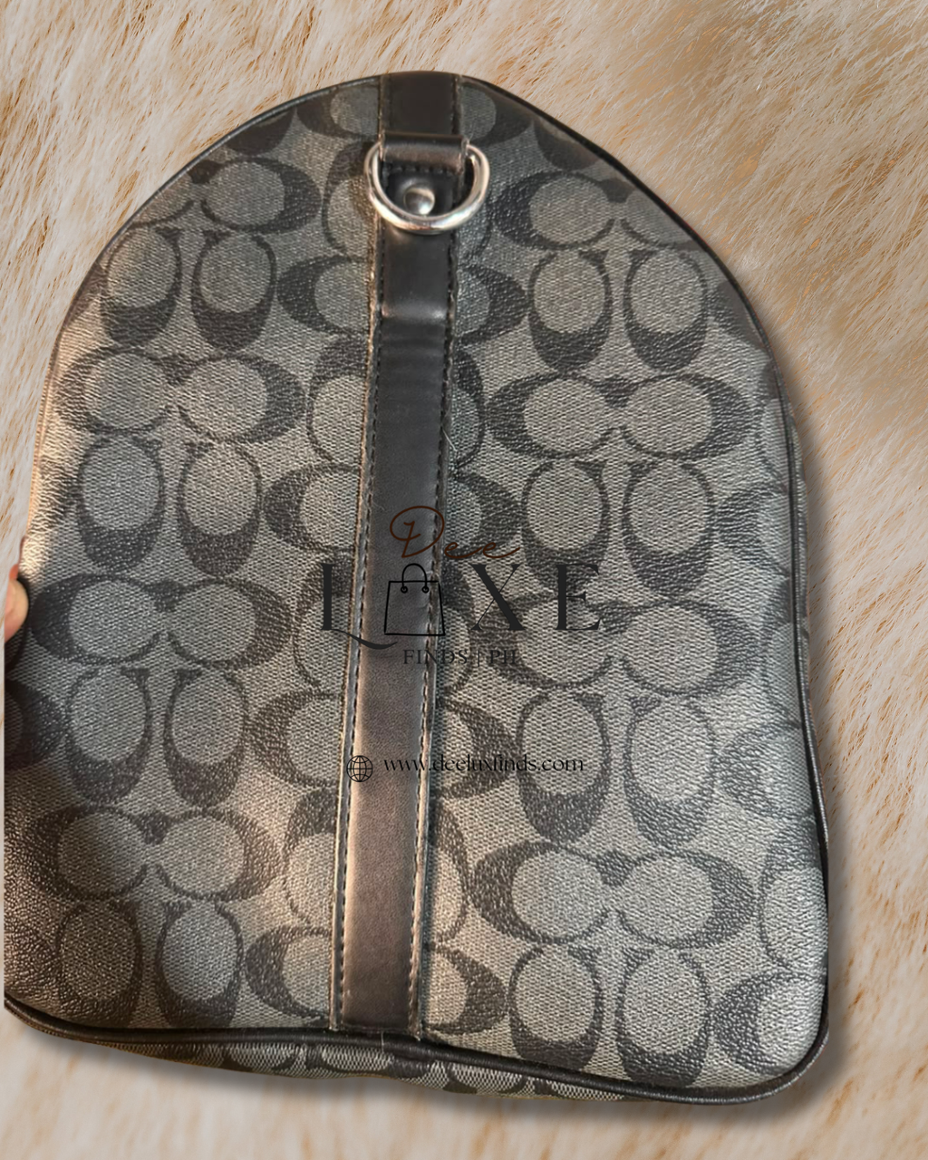 Coach Venturer Satchel Charcoal Black Signature Canvas SHW