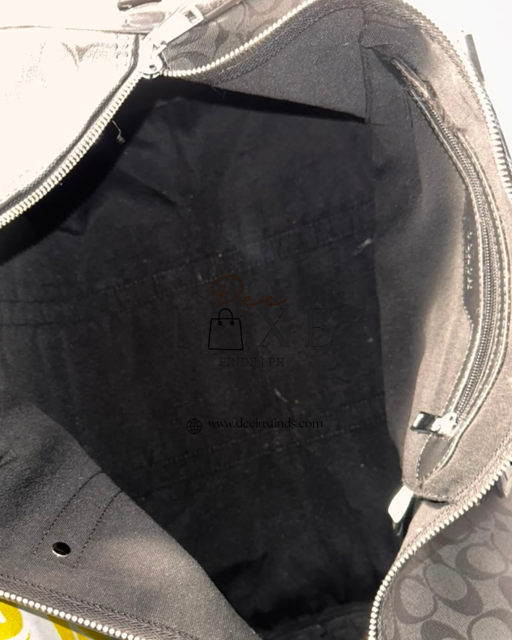 Coach Venturer Satchel Charcoal Black Signature Canvas SHW